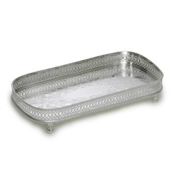 silver cocktail tray
