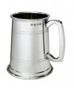 Double Lined 1 pint Heavy pewter Tankard