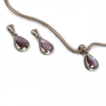 Mother of Pearl Earrings & Pendant