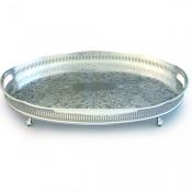 Oval Scallop Gallery Tray